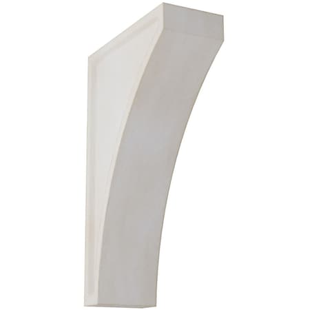 Ekena Millwork 3"W x 7 1/2"D x 12"H Extra Large Lawson Wood Vintage Decor Corbel, Chalk Dust White CORWD03X07X12LWWH